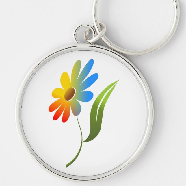 RAINBOW FLOWER KEY RING (Front)
