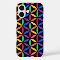 Rainbow Flower of Life Pattern Case-Mate iPhone Ca