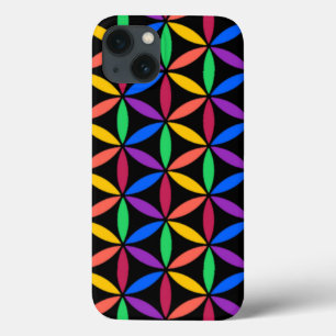 Rainbow Flower of Life Pattern Case-Mate iPhone Ca 13 Case