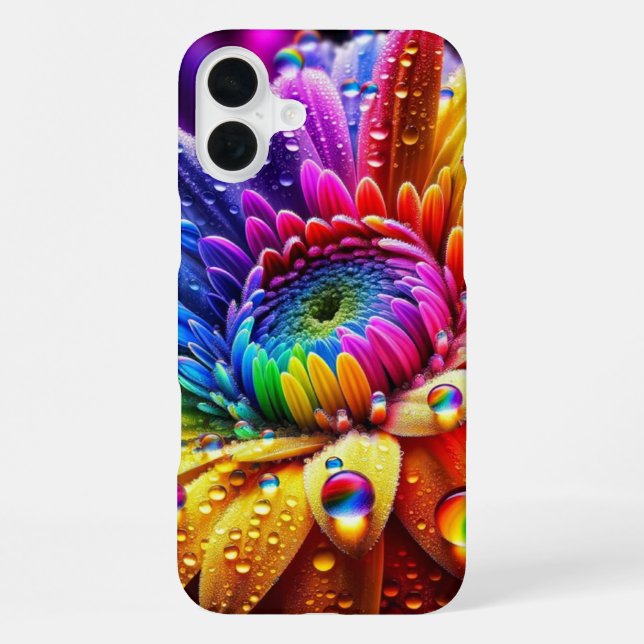 Rainbow Flower Phone Case (Back)