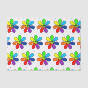 Rainbow Flower Tissue Paper