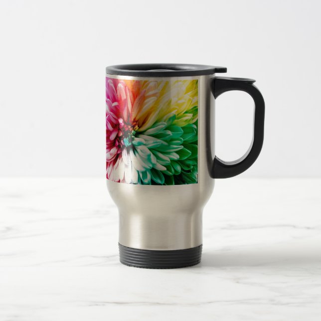 rainbow flower travel mug (Right)