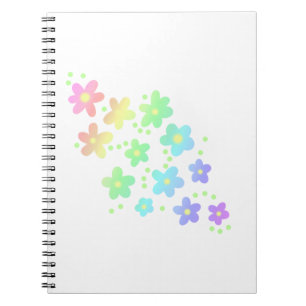Rainbow Flowers Notebook
