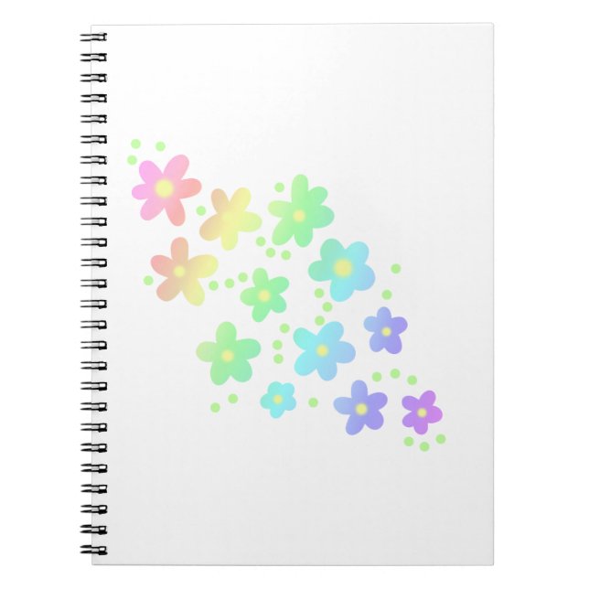 Rainbow Flowers Notebook (Front)