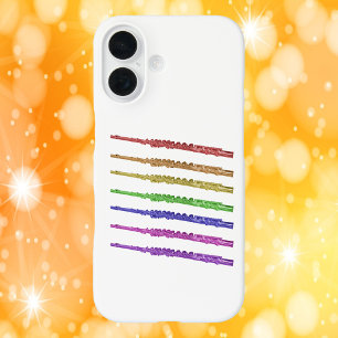 Rainbow Flutes Colourful iPhone 16 Case