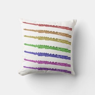 Rainbow Flutes Cushion