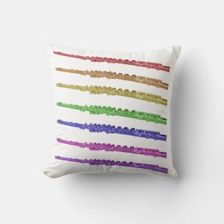 Rainbow Flutes Cushion