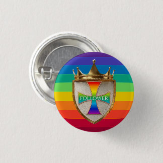 Rainbow Follower Crest Button / Badge