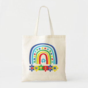 RAINBOW FOR AUTISM Brilliant and Autistic shirt. G Tote Bag