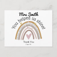 Rainbow for thank you teacher gift