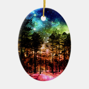 Rainbow Forest Ceramic Tree Decoration
