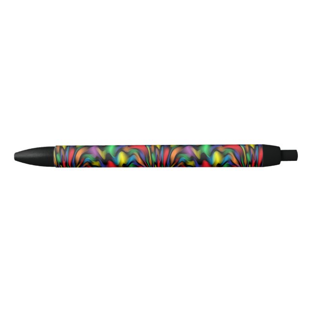 Rainbow Fountain Black Ink Pen (Front)
