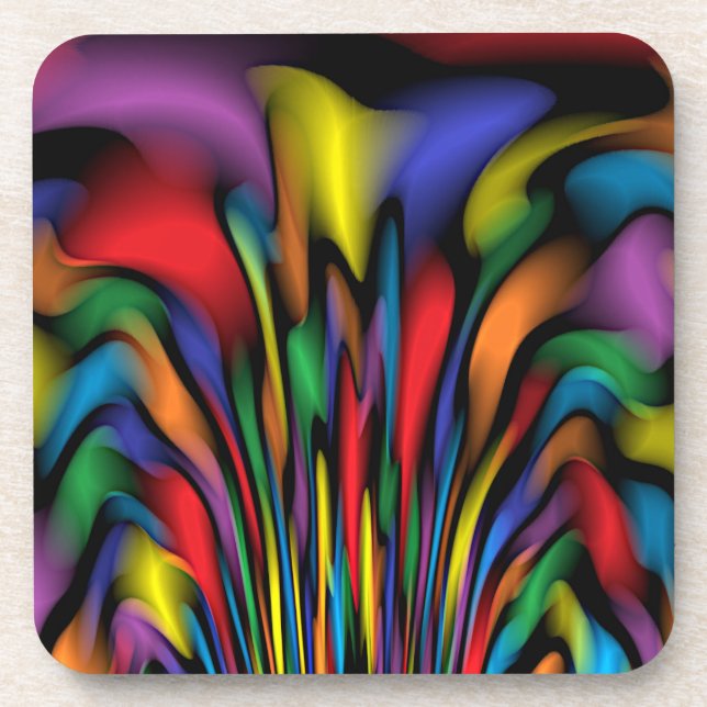Rainbow Fountain Coasters (Front)