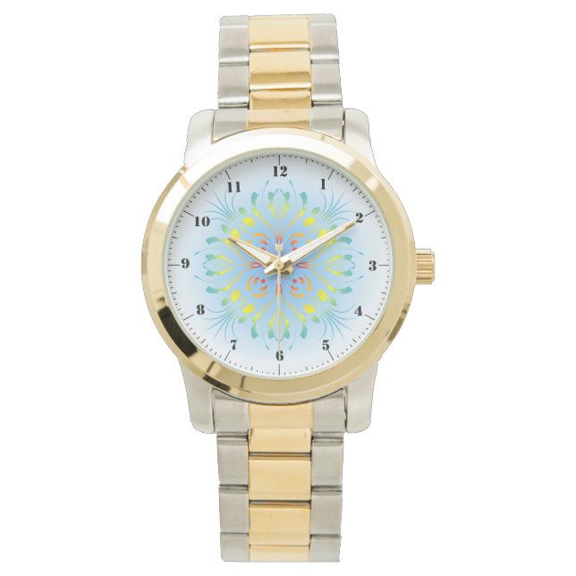 Rainbow Fountain Customisable Watch (Front)