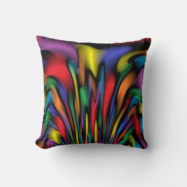 Rainbow Fountain Pillow (Front)