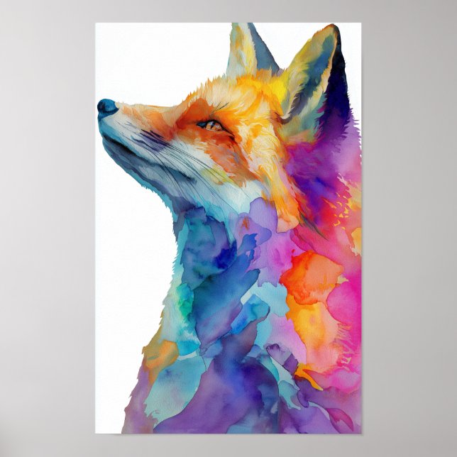 Rainbow fox poster (Front)