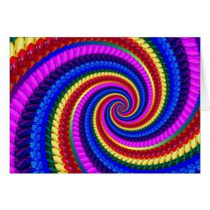 Rainbow Fractal Art Swirl Pattern
