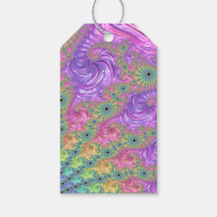 Rainbow Fractal Gift Tags