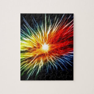 Rainbow Fractal Jigsaw Puzzle