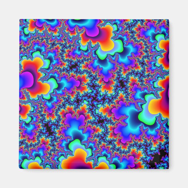 Rainbow Fractal Magnet (Front)