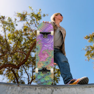Rainbow Fractal Skateboard