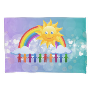 Rainbow fraternity pillowcase