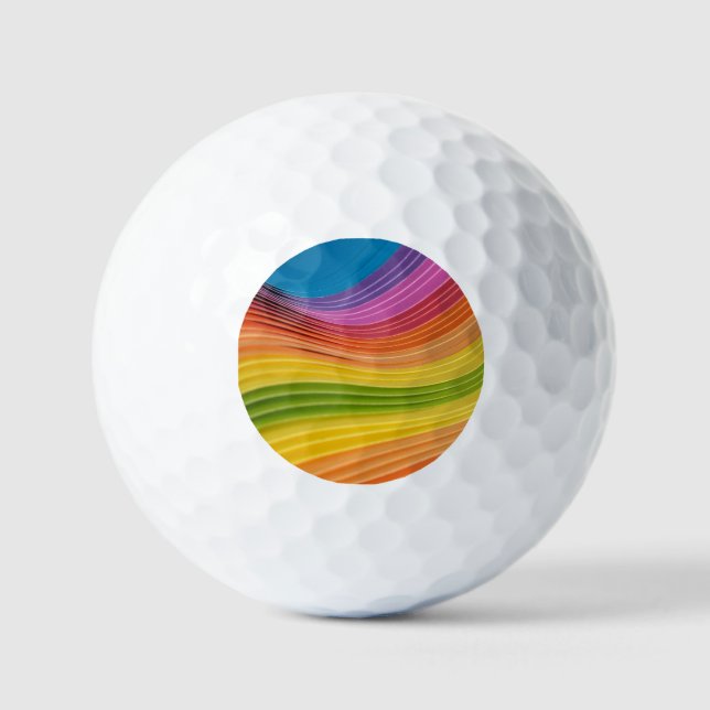 Rainbow Freedom  Golf Balls (Front)