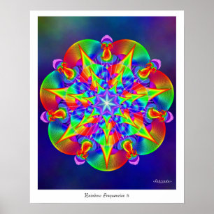 Rainbow Frequencies 5 Poster