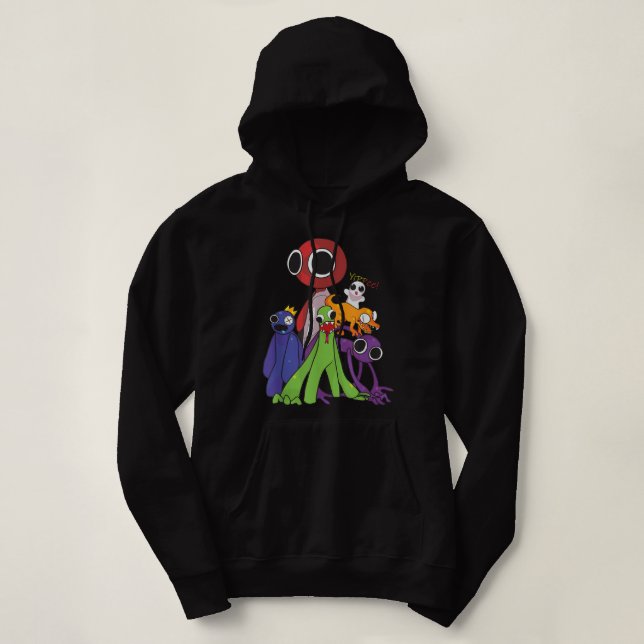 Rainbow Friends blue red orange green  Hoodie (Design Front)
