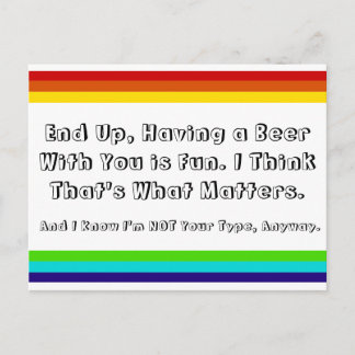 Rainbow Friendship postcard
