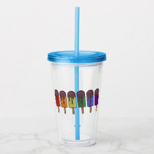 Rainbow Frozen pop Parade Acrylic Tumbler