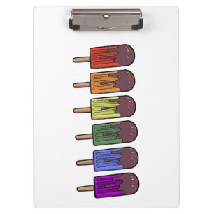 Rainbow Frozen pop Parade Clipboard