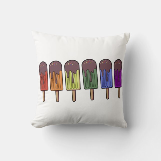 Rainbow Frozen pop Parade Cushion (Front)