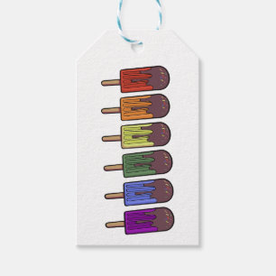 Rainbow Frozen pop Parade Gift Tags