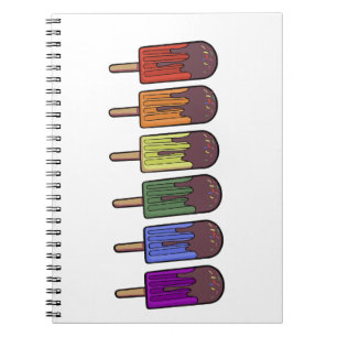 Rainbow Frozen pop Parade Notebook
