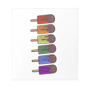 Rainbow Frozen pop Parade Notepad