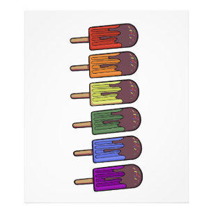 Rainbow Frozen pop Parade Photo Print
