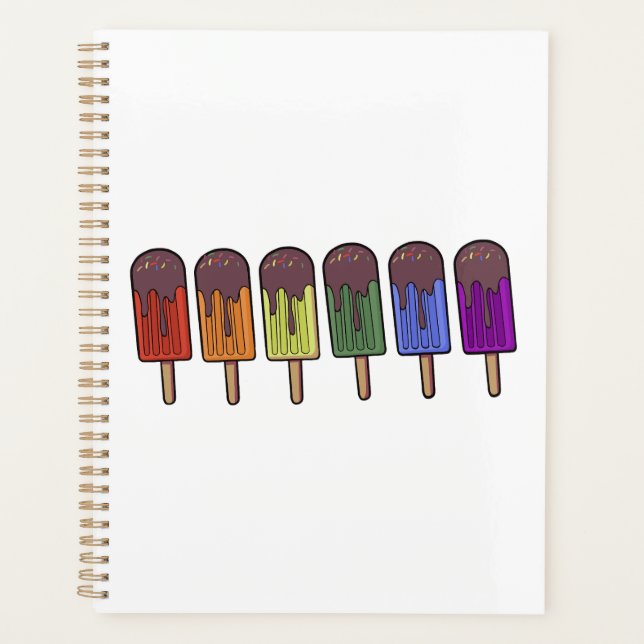 Rainbow Frozen pop Parade Planner (Front)