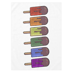Rainbow Frozen pop Parade Tablecloth