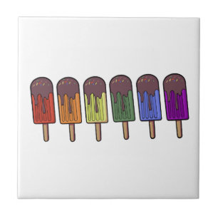 Rainbow Frozen pop Parade Tile
