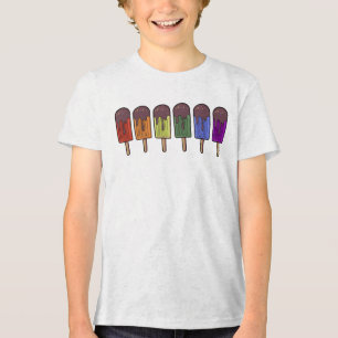 Rainbow Frozen pop Parade Tri-Blend Shirt