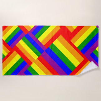 Rainbow Fun Beach Towel