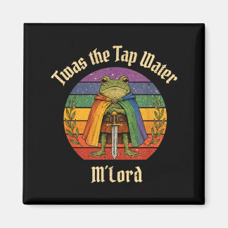 Rainbow Funny Frog Knight Twas The Tap Water Mlord Magnet