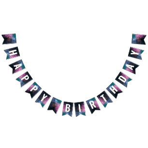 Rainbow Galaxy Birthday Bunting