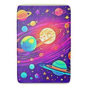 Rainbow Galaxy: Cartoon Fun Bath Mat