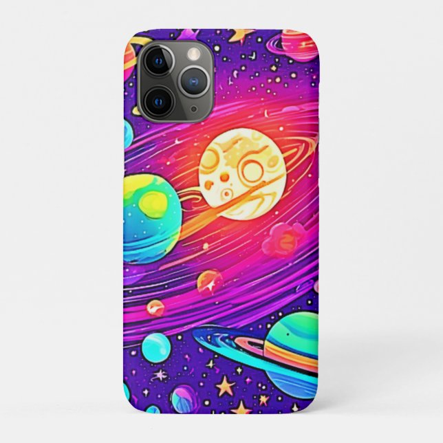 Rainbow Galaxy: Cartoon Fun Case-Mate iPhone Case (Back)