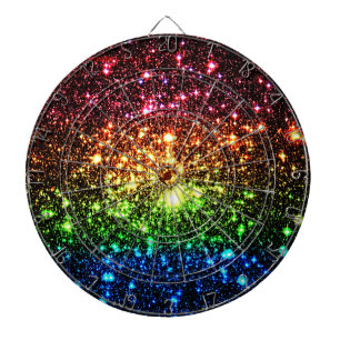 Rainbow Galaxy Dartboard