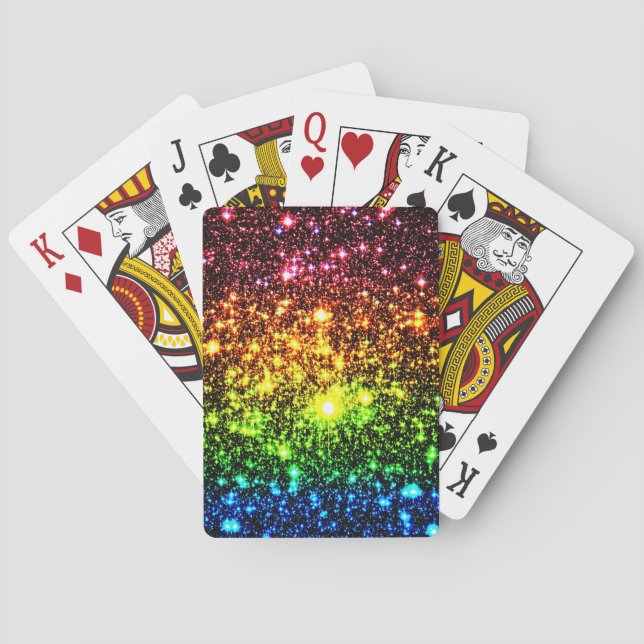 Rainbow Galaxy Playing Cards (Back)