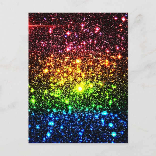 Rainbow Galaxy Postcard (Front)