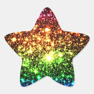 Rainbow Galaxy Star Sticker
